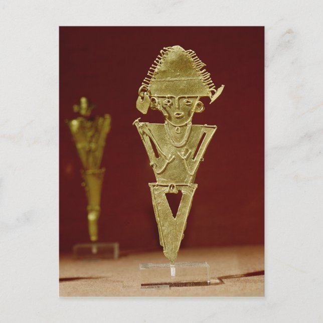 Cartão Postal Figura antropomórfica de um guerreiro (Frente)