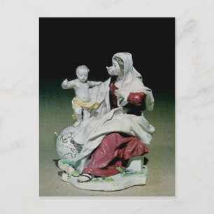 Cartão Postal Figura Chelsea de Madonna e Criança