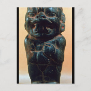 Cartão Postal Figura com a cabeça de um Jaguar