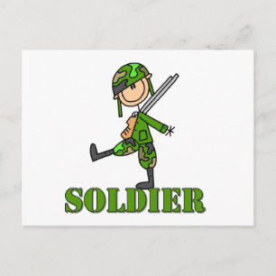 Cartão Postal Figura da vara do soldado