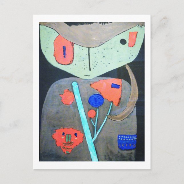 Cartão Postal Figura do Teatro Oriental, Paul Klee (Frente)