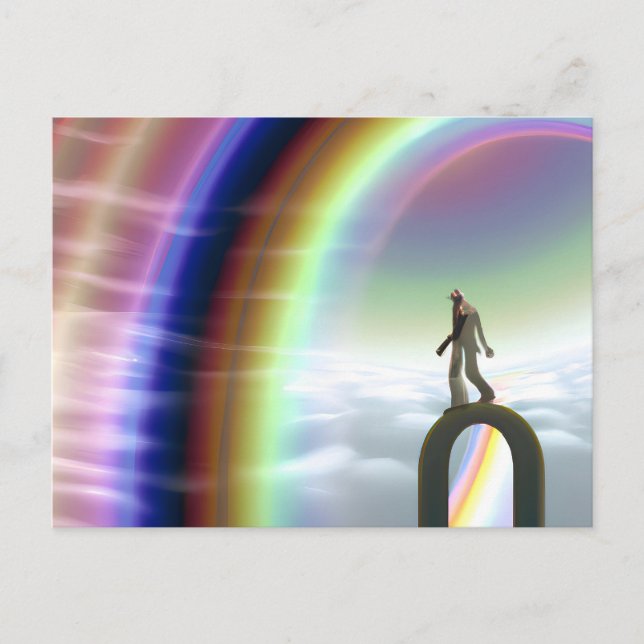 Cartão Postal Figura Misteriosa no Stargate Inter-Dimensional (Frente)