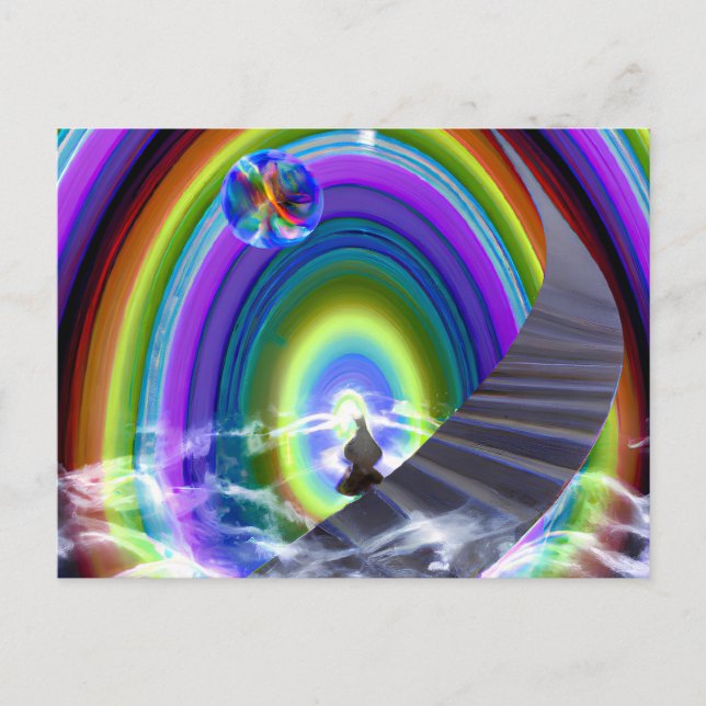 Cartão Postal Figura Misteriosa no Stargate Inter-Dimensional (Frente)