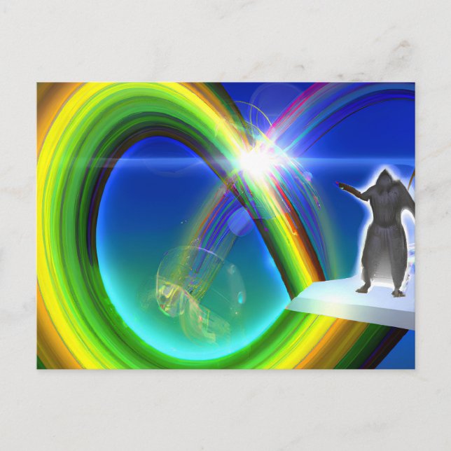 Cartão Postal Figura Misteriosa no Stargate Inter-Dimensional (Frente)