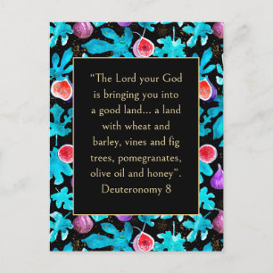 Cartão Postal Figuras Prometidas de Desuteronomia de Terra 8 Ver