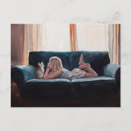 Cartão postal Figurativo de Conversação de Cat