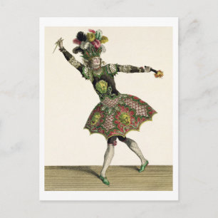 Cartão Postal Figurino para um demônio em 'Armide', 'Psyche' e 