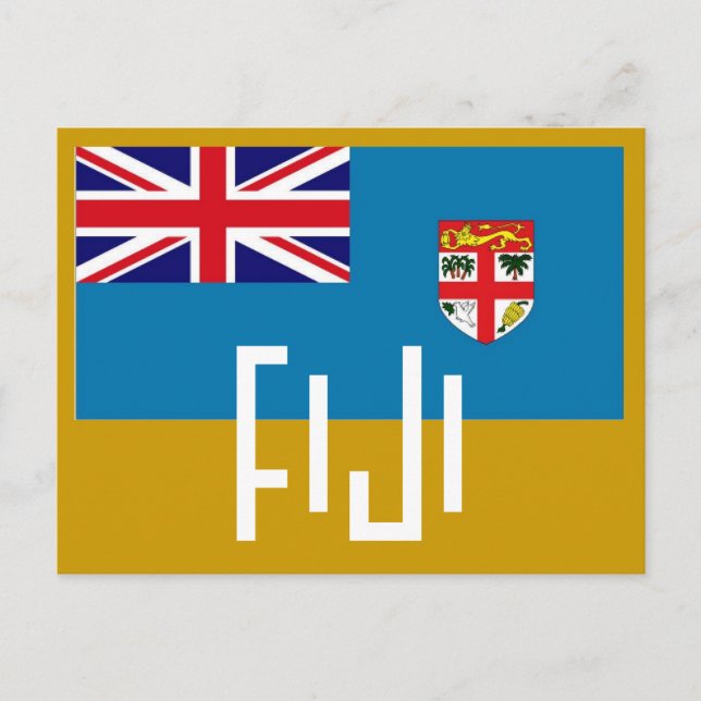 Cartão postal Fiji (Frente)