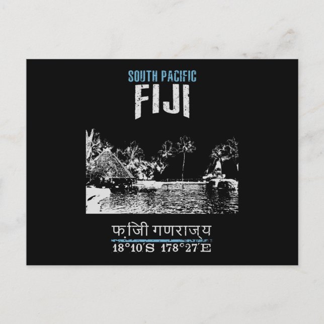 Cartão Postal Fiji (Frente)