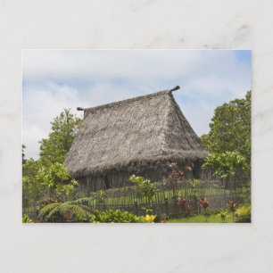 Cartão Postal Fiji, Ilha Viti Levu. Centro Cultural Polinésio