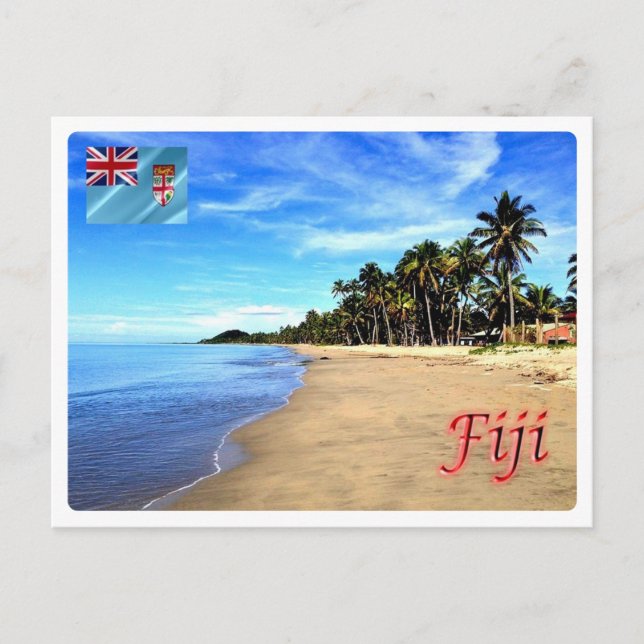 Cartão Postal Fiji - Praia - (Frente)