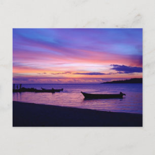 Cartão Postal Fijian Sunset impressionante