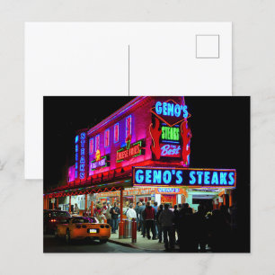 Cartão Postal Filadélfia, Geno's Steaks,