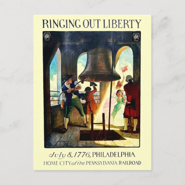 Cartão Postal Filadélfia Liberdade na Estrada de Ferro da Pensil (Frente)