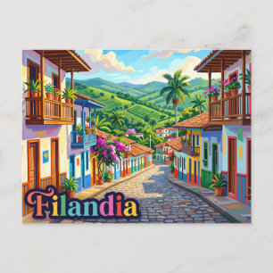 Cartão Postal Filandia Colômbia