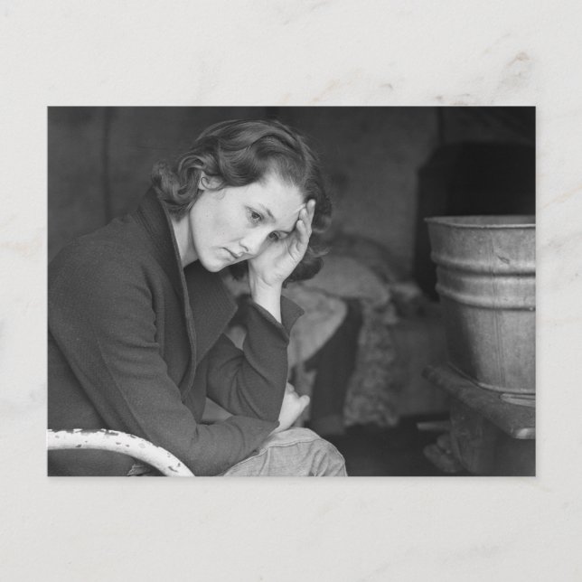 Cartão Postal Filha de mineiro de carvão – 1936. (Frente)