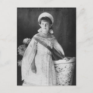 Cartão Postal Filha do czar da Rússia, Grã-Duquesa Anastasia