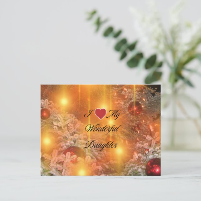 Cartão Postal Filha maravilhosa (Em pé/Frente)