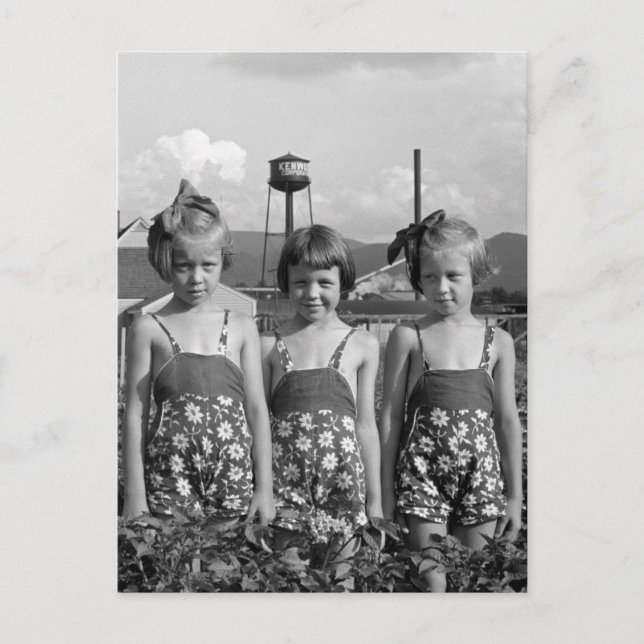 Cartão Postal Filhas de fazendeiro, 1939 (Frente)