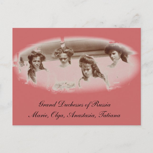 Cartão Postal Filhas do Tzar OTMA Romanov Rússia #267 (Frente)