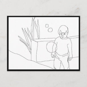 Cartão postal - Filho e Bolhas