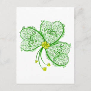 Cartão Postal Filigre de trevo