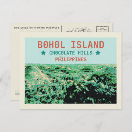 Cartão Postal Filipinas, Colinas de chocolate na ilha de Bohol