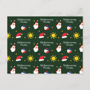 Cartão Postal Filipinas Filipino Natal Maligayang Pasko