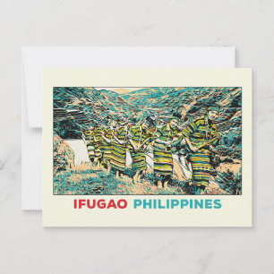 Cartão Postal Filipinas, Ifugao pessoas Cordillera Central