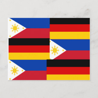 CARTÃO POSTAL FILIPINO-ALEMÃO