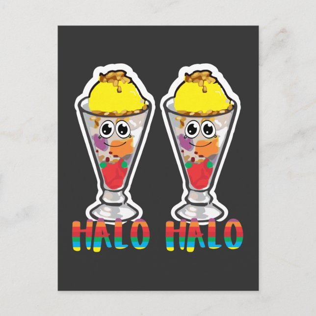 Cartão Postal Filipino Halo-Halo Sorvete Dessert Lover (Frente)
