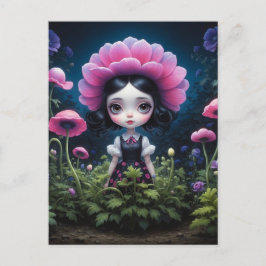 Cartão Postal Fille mystérieuse inspiration Mark Ryden