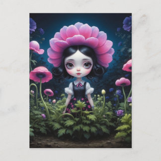 Cartão Postal Fille mystérieuse inspiration Mark Ryden