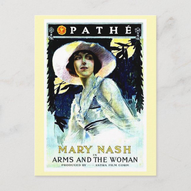 Cartão Postal Filme de 1916 Armas e a Mulher (Frente)