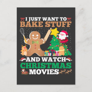 Cartão Postal Filmes de Natal Papais noeis Cookie Gingerpão