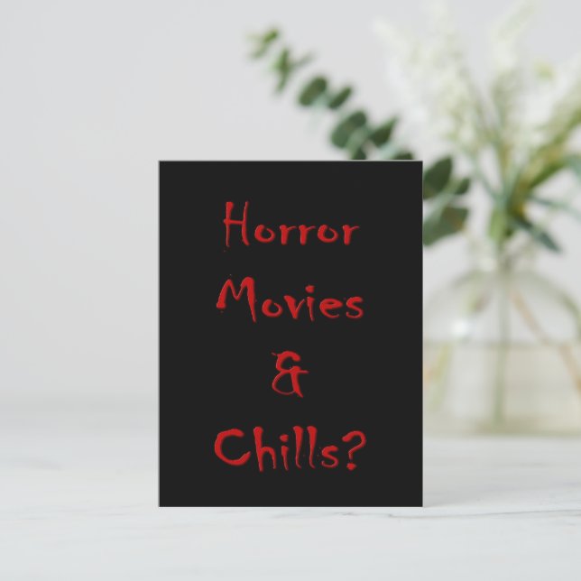 Cartão Postal Filmes de Terror & Arrepimentos?  (Em pé/Frente)