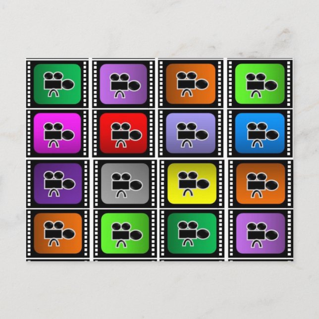 Cartão Postal filmes postais reel ator hollywood (Frente)