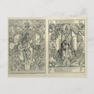 Cartão Postal Filosofia e imperador de Habsburg