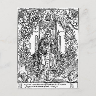 Cartão Postal Filosófia por Albrecht Durer