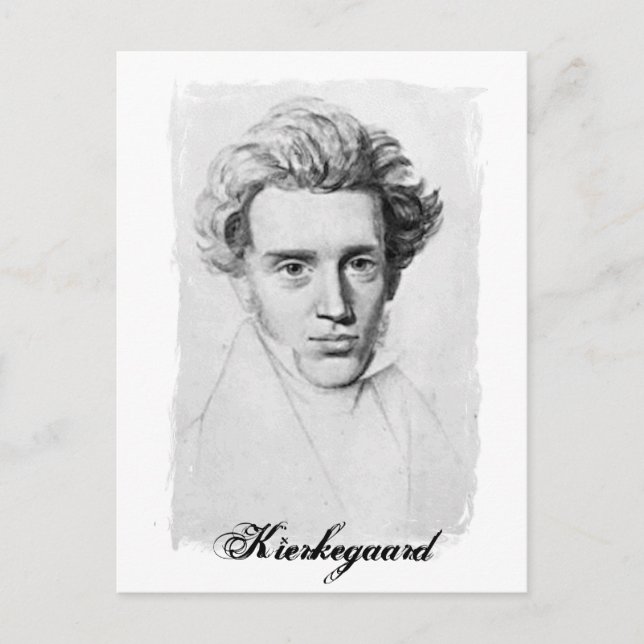 Cartão Postal Filósofo Soren Kierkegaard (Frente)