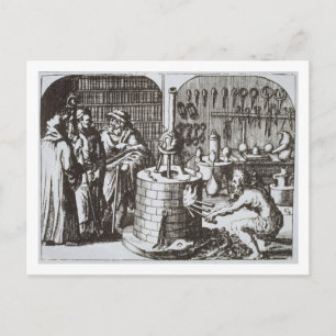 Cartão Postal Filósofos herméticos e um alquimista, de Muse