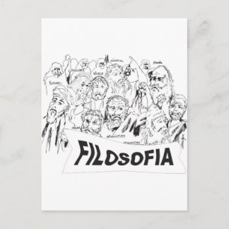 Cartão Postal FILOSOFOS platao aristoteles euclides sócrates