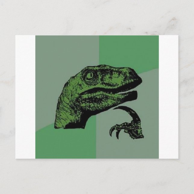 Cartão Postal Filosoraptor (Frente)