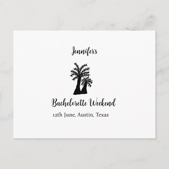 Cartão Postal Fim de semana de despedida de solteira clube da ár (Frente)