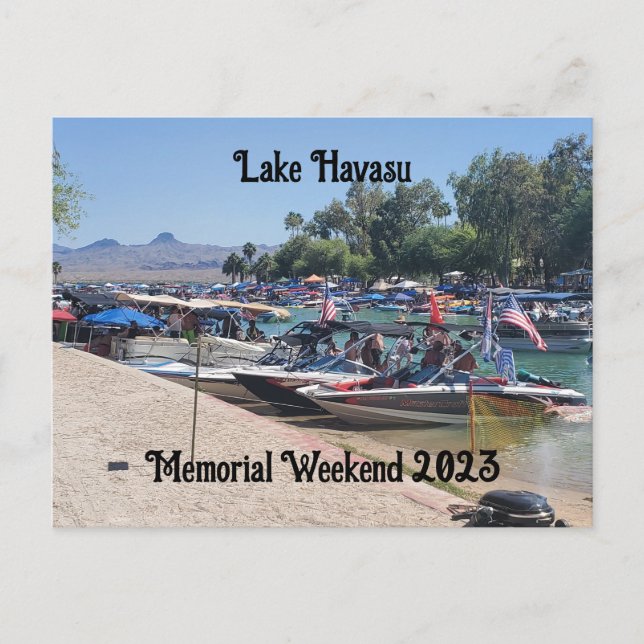 Cartão Postal Fim de semana do Dia dos Veteranos em Lake Havasu (Frente)