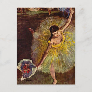 Cartão Postal Fim de uma Arabesque de Edgar Degas, Ballet Antigo