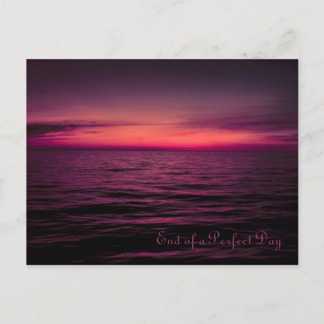 Cartão Postal Fim do Sunset (Frente)