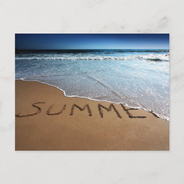 Cartão Postal Fim Do Verão Na Costa Da Califórnia (Frente)