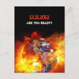 Cartão Postal Fim Fiery do Apocalipse Mundial