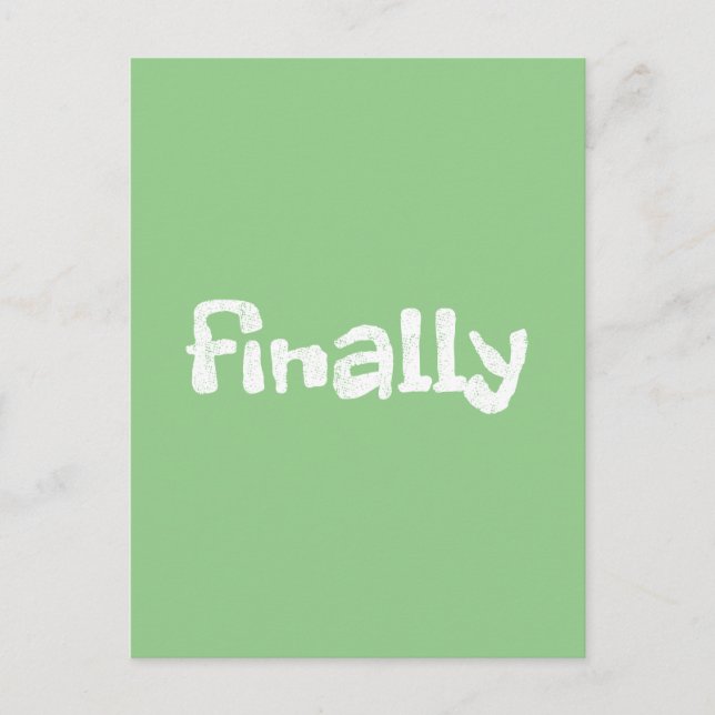 Cartão Postal finalmente (Frente)